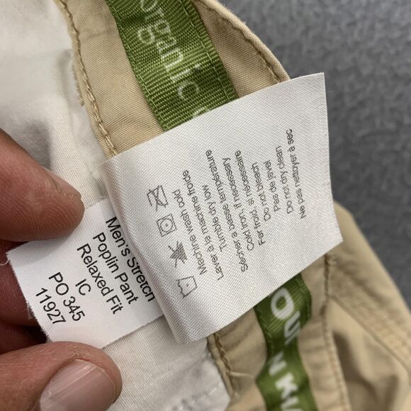 Mountain Khakis Pants Mens 36x29 Khaki Poplin Relaxed Fit Organic Cotton Stretch - Picture 12 of 15